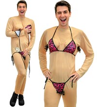Pánský kostým striptérka (overal, bikiny)