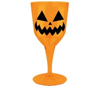 Halloweenská sklenice, 9 × 19 cm