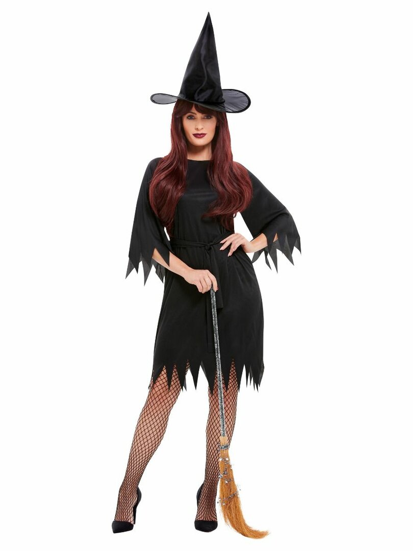 Dámský kostým černá čarodějnice - Velikost M 40-42
