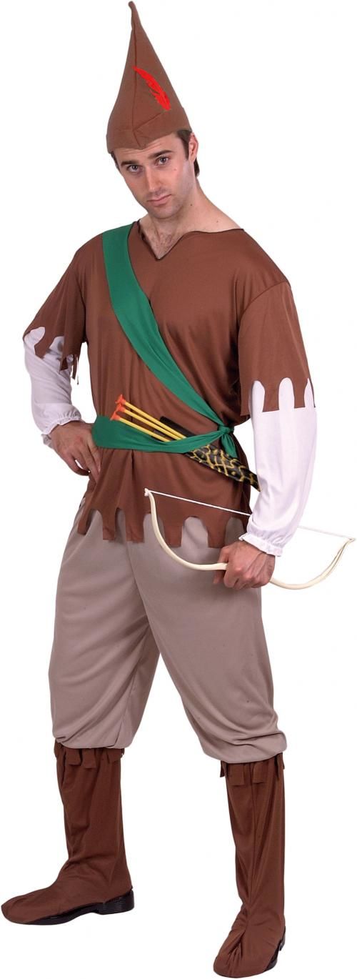 Pánský kostým Robin Hood (hnědý)