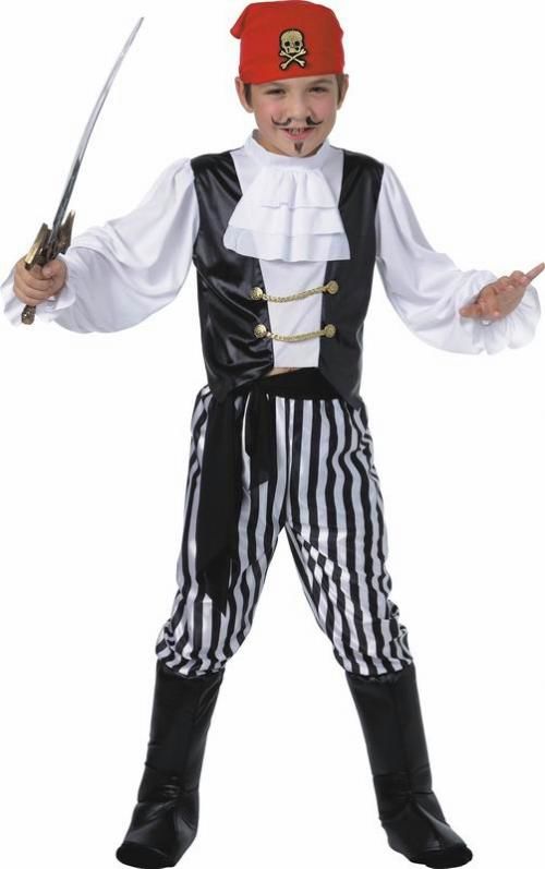 Pirát Chlapecký kostým deluxe - Pro věk (roků) 7-9