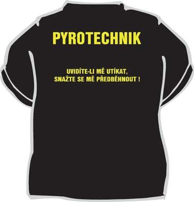 Tričko Pyrotechnik - Velikost XXXL