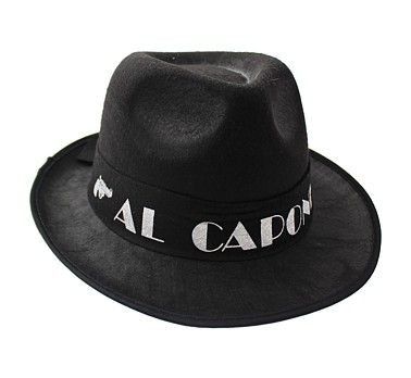 Klobouk Al Capone - Černý
