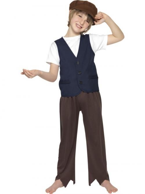 Chlapecký kostým Viktoriánský sedlácký chlapec - Pro věk (roků) 10-12