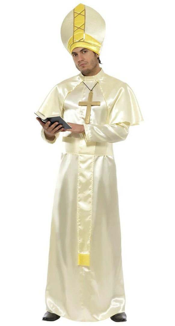 Pánský kostým Papež deluxe - Velikost M 48-50
