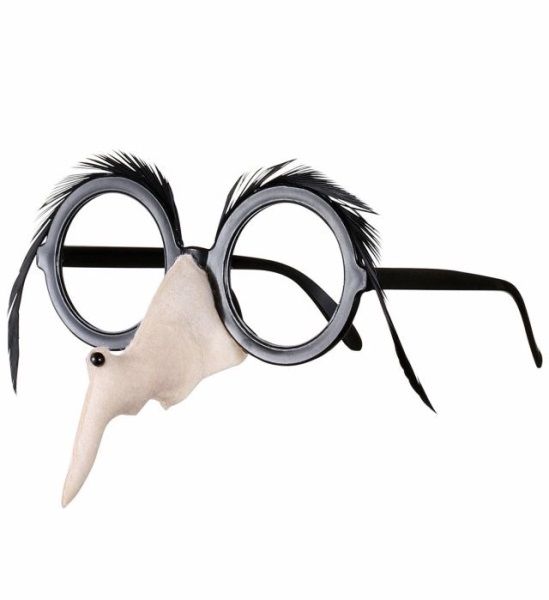 Brýle s nosem čarodějnice - Barva černá
