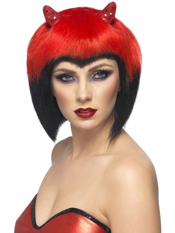 Dámská paruka ďáblice (devil diva)
