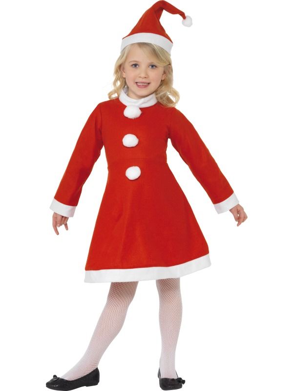 Dívčí kostým Santa dívčí - Pro věk (roků) 10-12