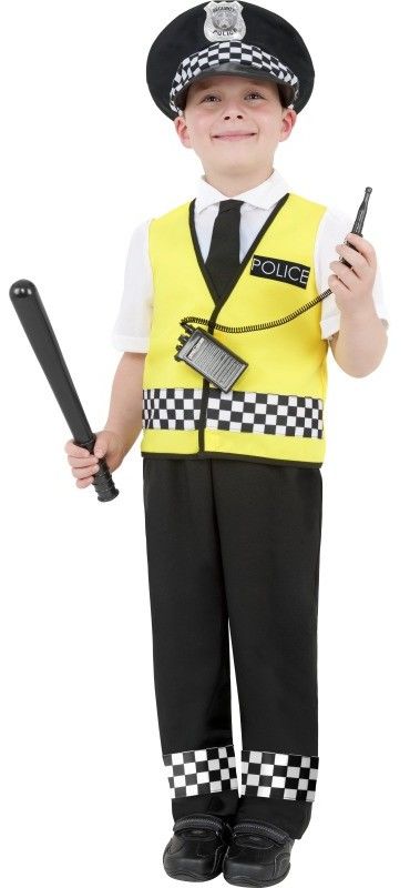 Dětský kostým Policista, žlutý - Pro věk (roků) 7-9