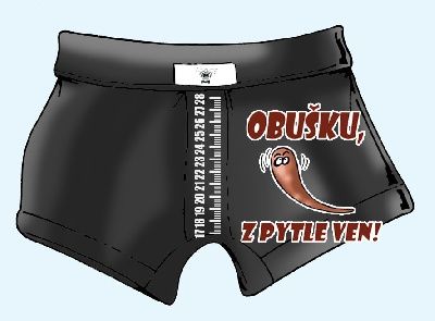 Trenýrky s metrem - Obušku z pytle ven