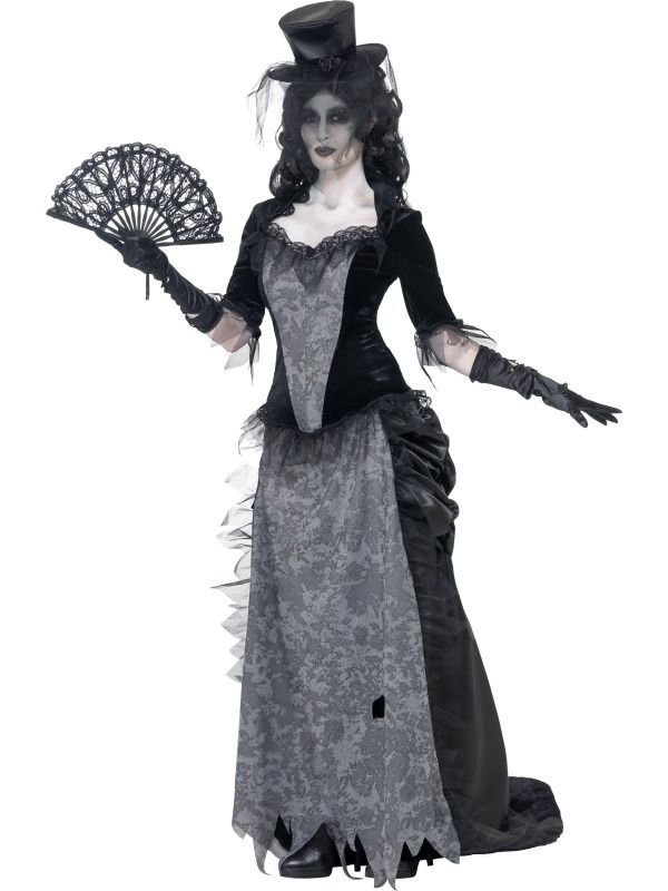 Dámský halloweenský kostým Duch černé vdovy - Velikost L 44-46