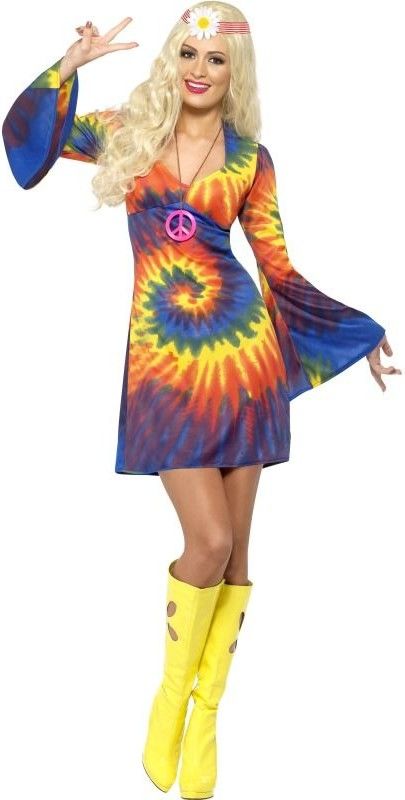 Dámský kostým, Hippiesačka - Velikost S 36-38