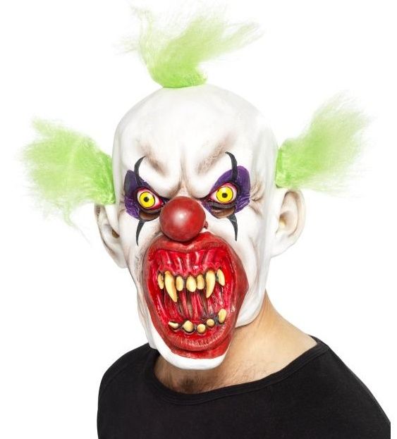 Maska - děsivý klaun, celohlavová