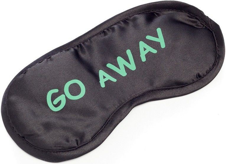Maska na spaní anglické slogany - Go away