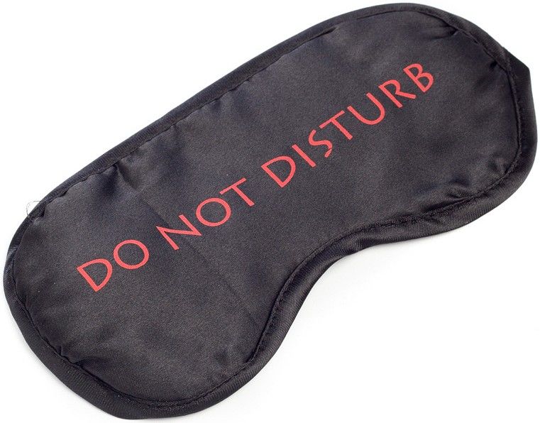 Maska na spaní anglické slogany - Do not disturb