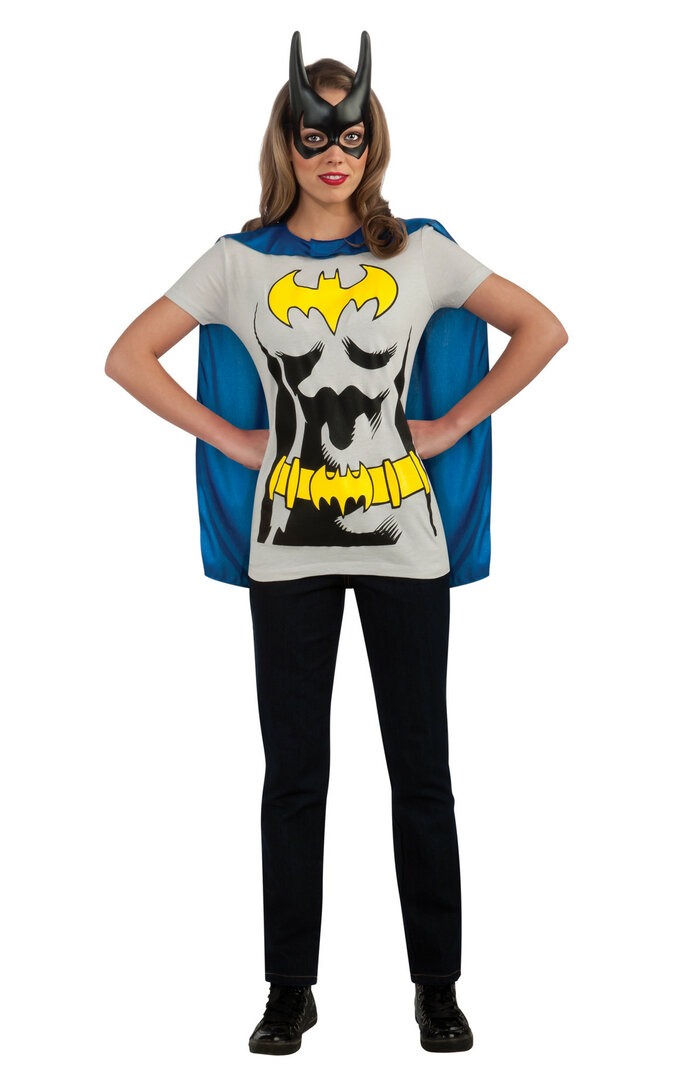 Profi dámské tričko s pláštěm Batgirl (tričko) - Velikost S