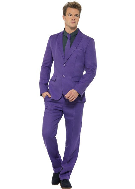 Pánský kostým fialový oblek - L