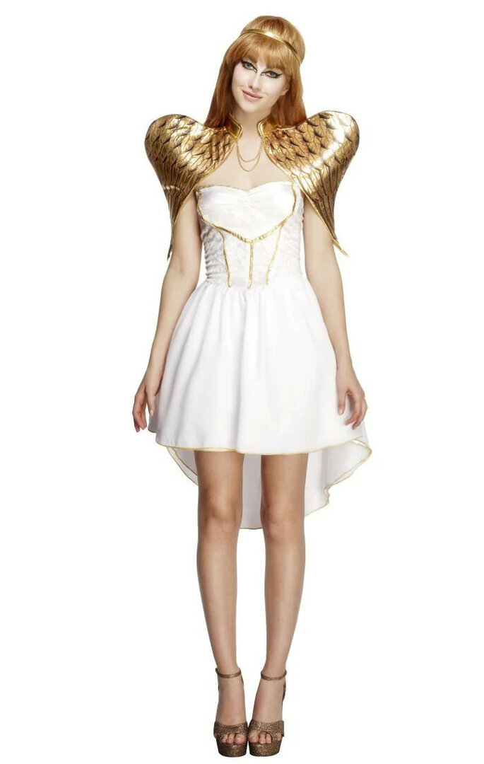 Dámský kostým anděl se zlatými křídly - Velikost M 40-42