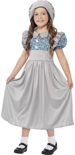 Dívčí kostým viktoriánská dívka - Pro věk 10-12