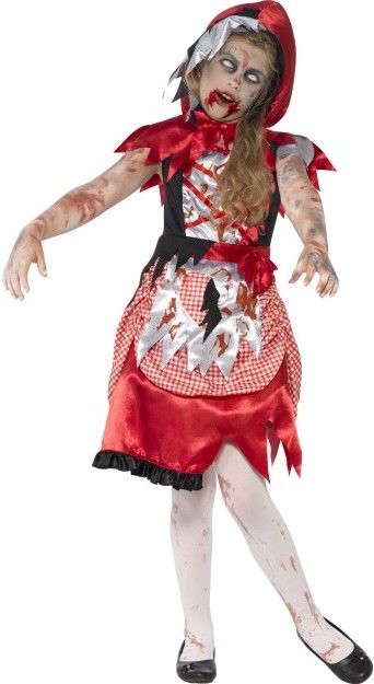Dívčí kostým zombie karkulka - Pro věk 4-6 let