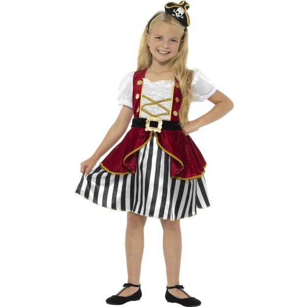 Dívčí kostým Pirátka Deluxe - Pro věk 4-6