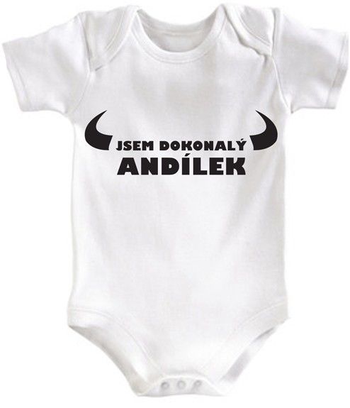 Vtipné dětské body - jsem dokonalý andílek