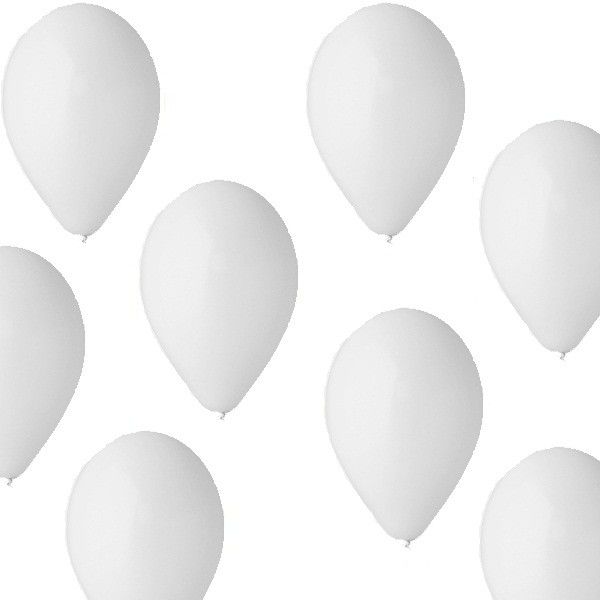 Nafukovací balónky bílé 1ks