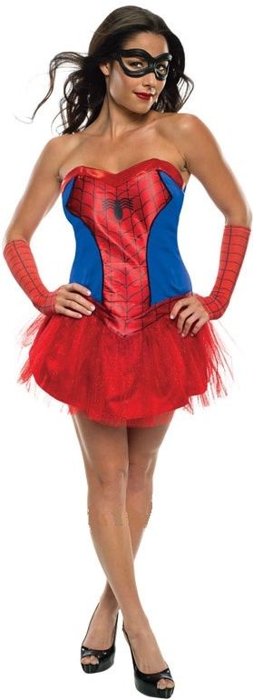 Dámský kostým Spider Girl šaty - Velikost XS