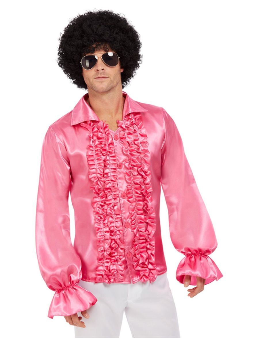 Košile 60. léta, růžová - Velikost XL