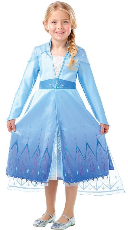 Prémiový dívčí kostým Elsa Ledové království (Frozen II) - Pro věk 7-8 roků