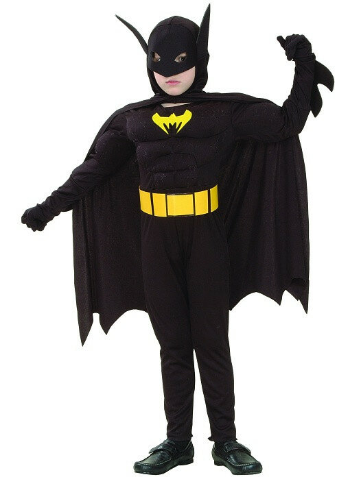 Chlapecký kostým Batman se svaly - Pro věk 5 - 7 let