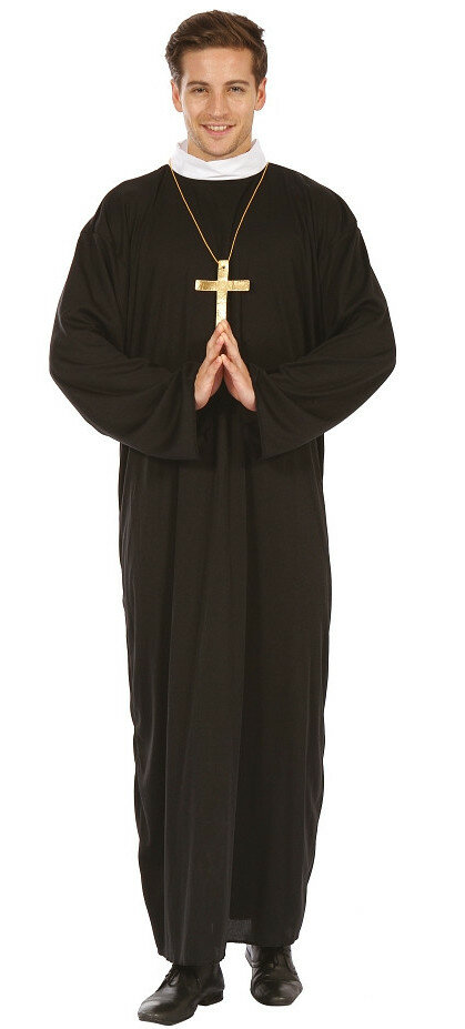 Pánský kostým Kněz s límcem - velikost L
