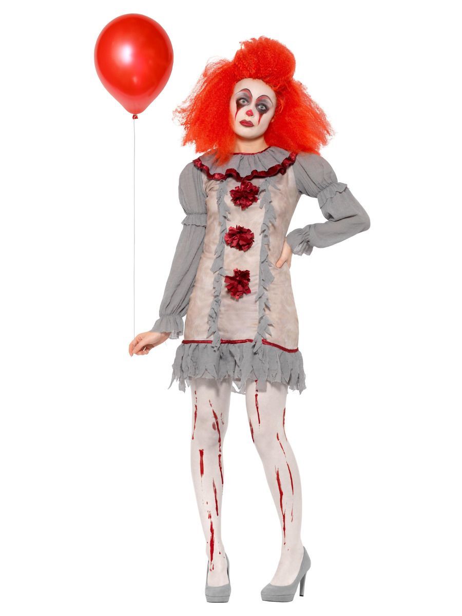 Dámský kostým hororový klaun Pennywise - Velikost M