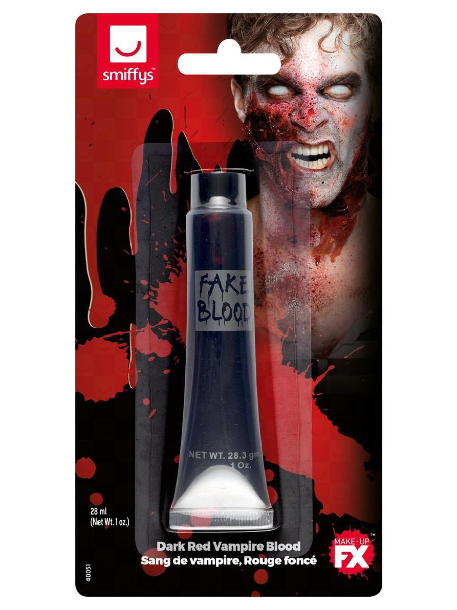 Falešná vampíří tmavě červená krev, gelová (28ml)