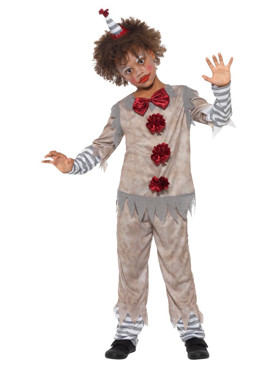 Vintage kostým klaun - chlapecký - Pro věk 10-12 let