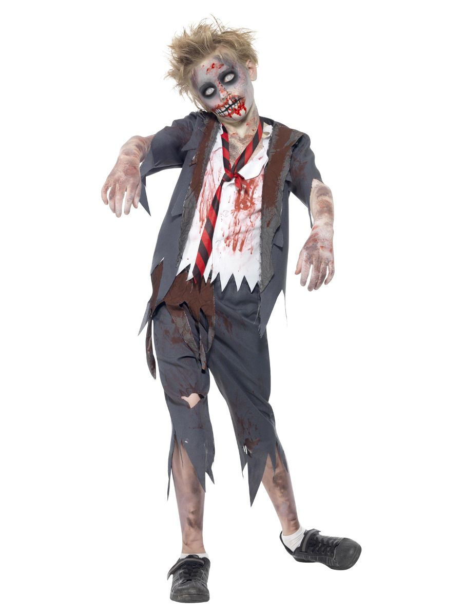 Chlapecký kostým Zombie školák - Pro věk 7-9 let