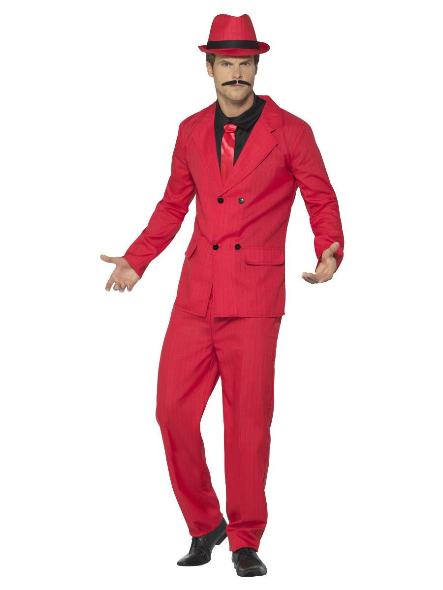 Oblek Zoot, červený - XL