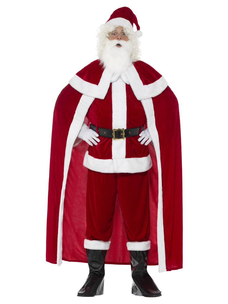 Deluxe kostým Santa Claus, červený - velikost L