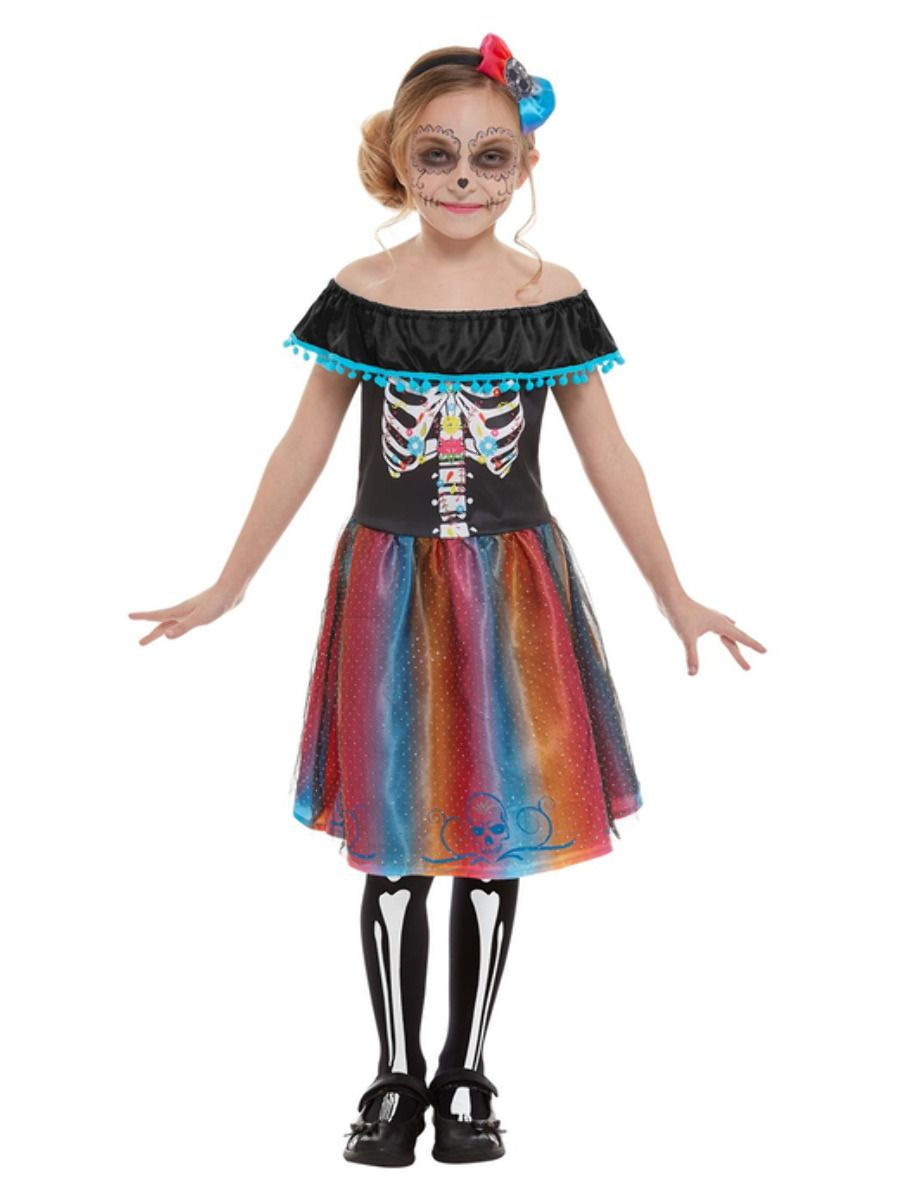 Dívčí kostým, kostlivec - Pro věk 7-9 let