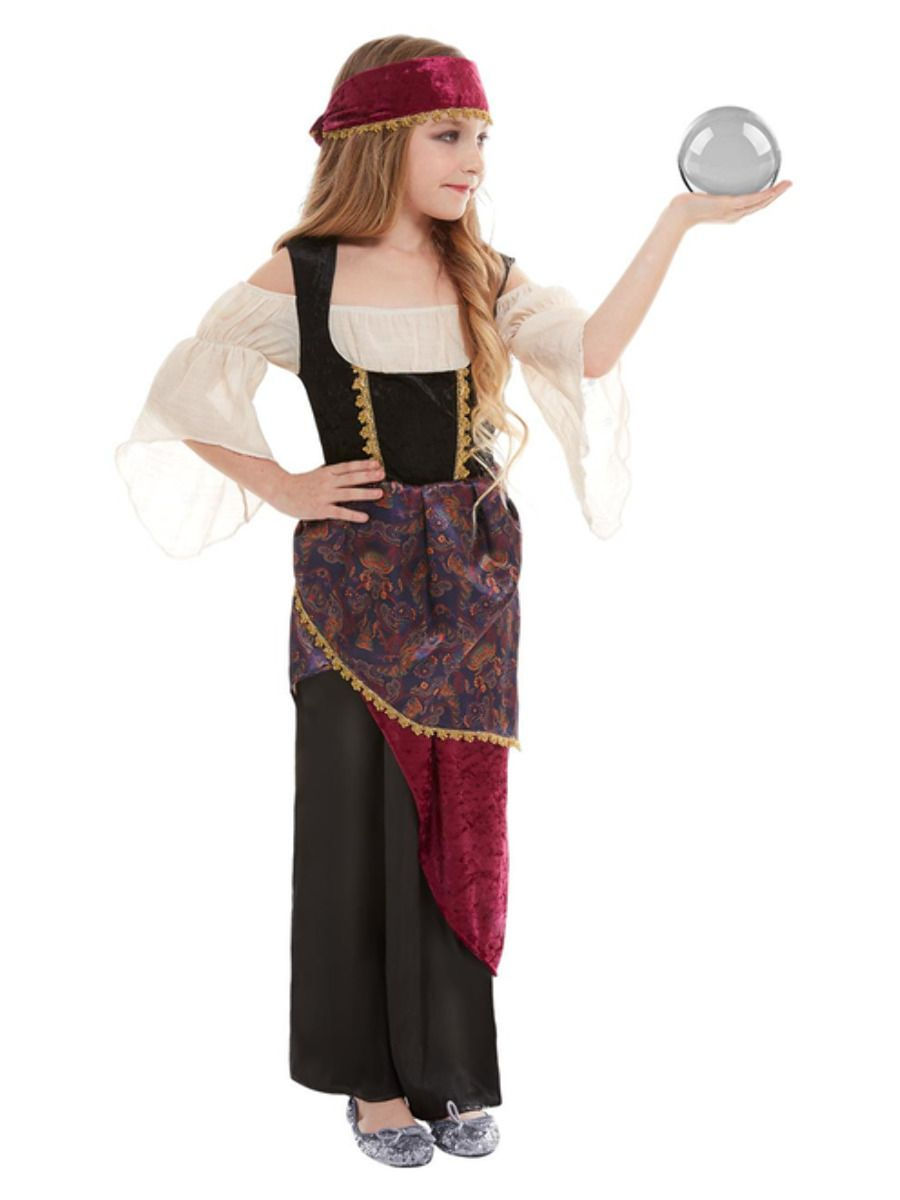 Dívčí kostým věštkyňě (cikánka) - Pro věk 10-12 let