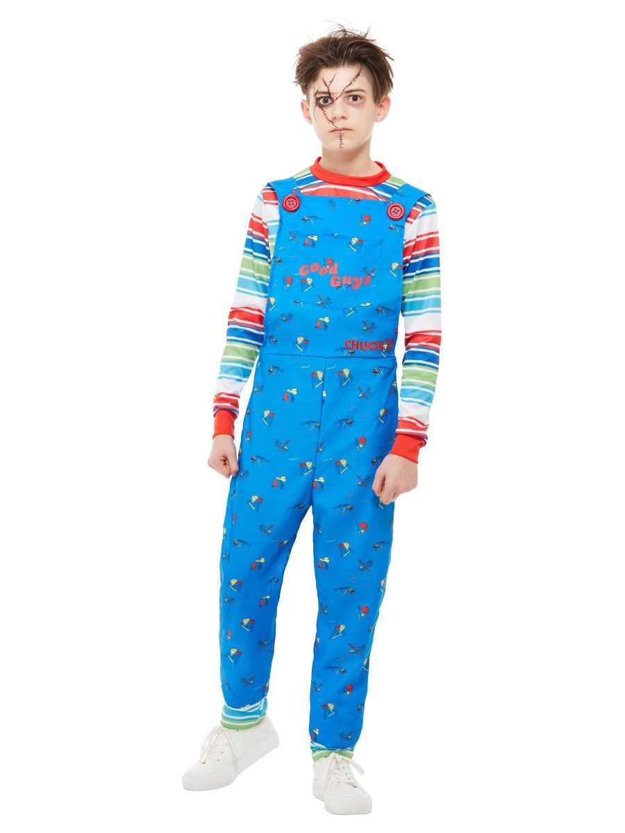 Chucky kostým, modrý - Pro věk 7-9 let