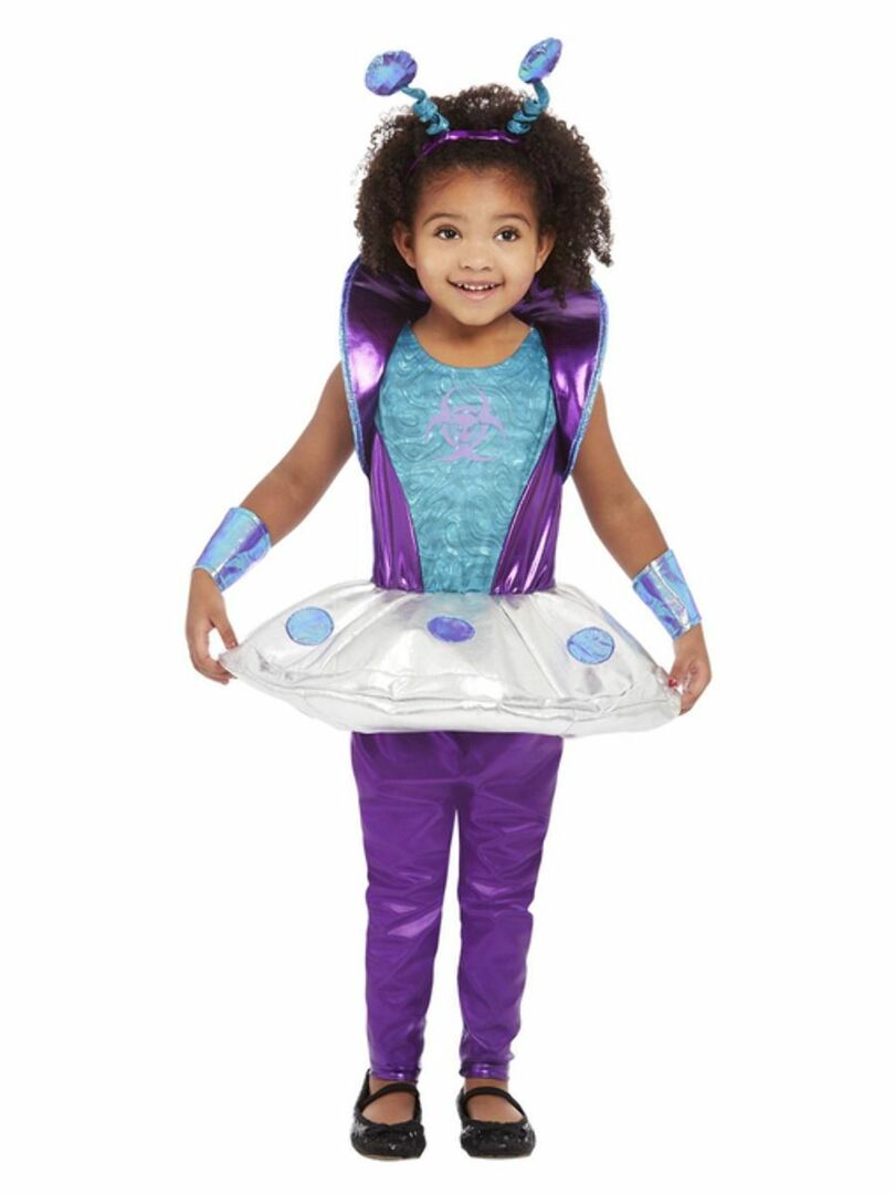 Dětský kostým mimozemšťan, fialový - pro věk 1-2 roky
