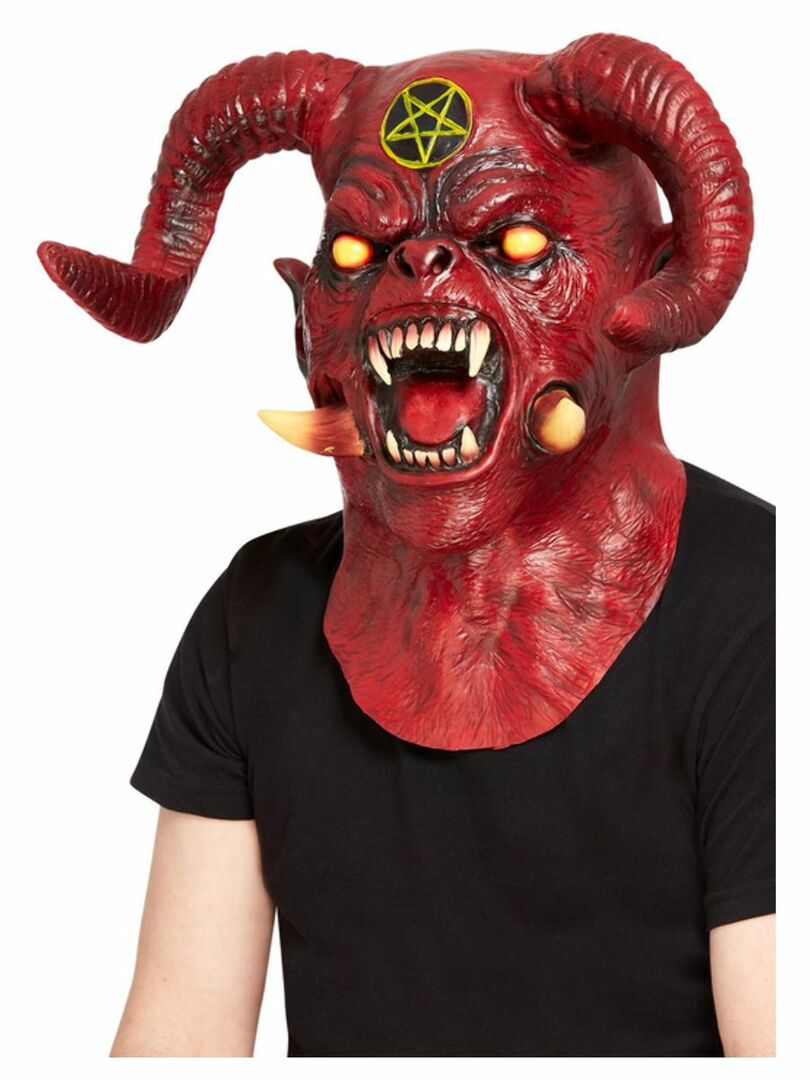 Deluxe ďábel maska (čert)