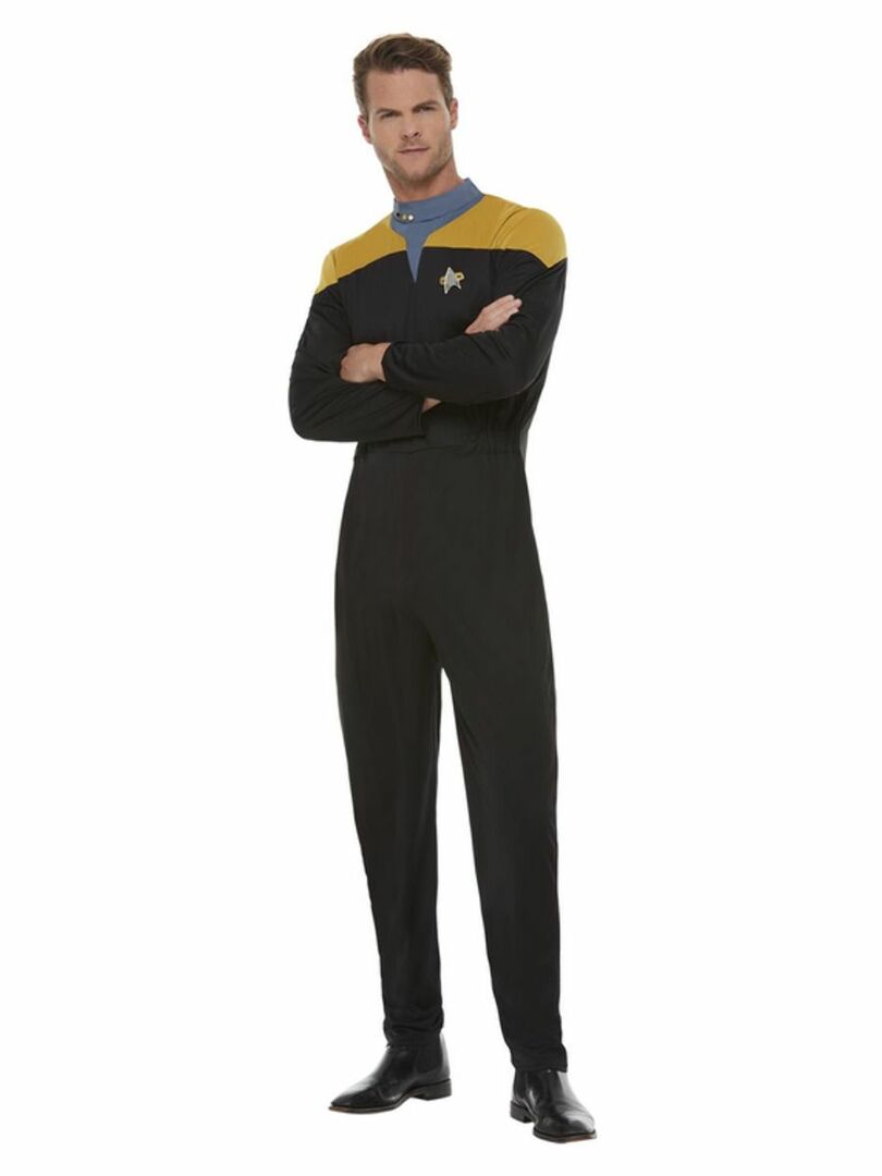 Star Trek, Voyager uniforma, černo zlatá - M