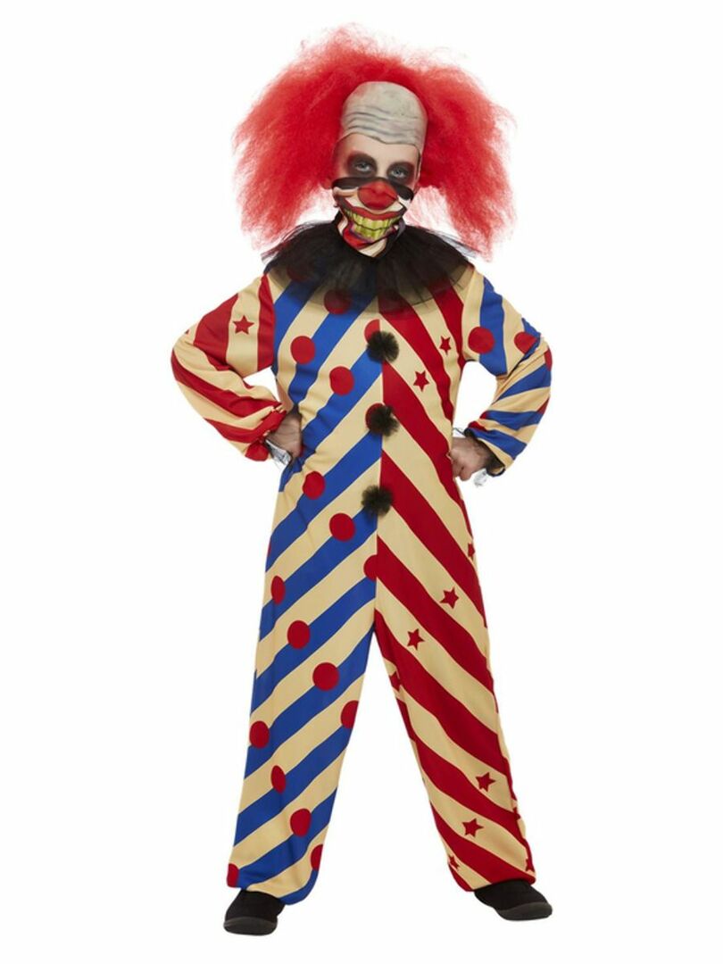 Dětský kostým děsivý klaun - Pro věk 4-6 let