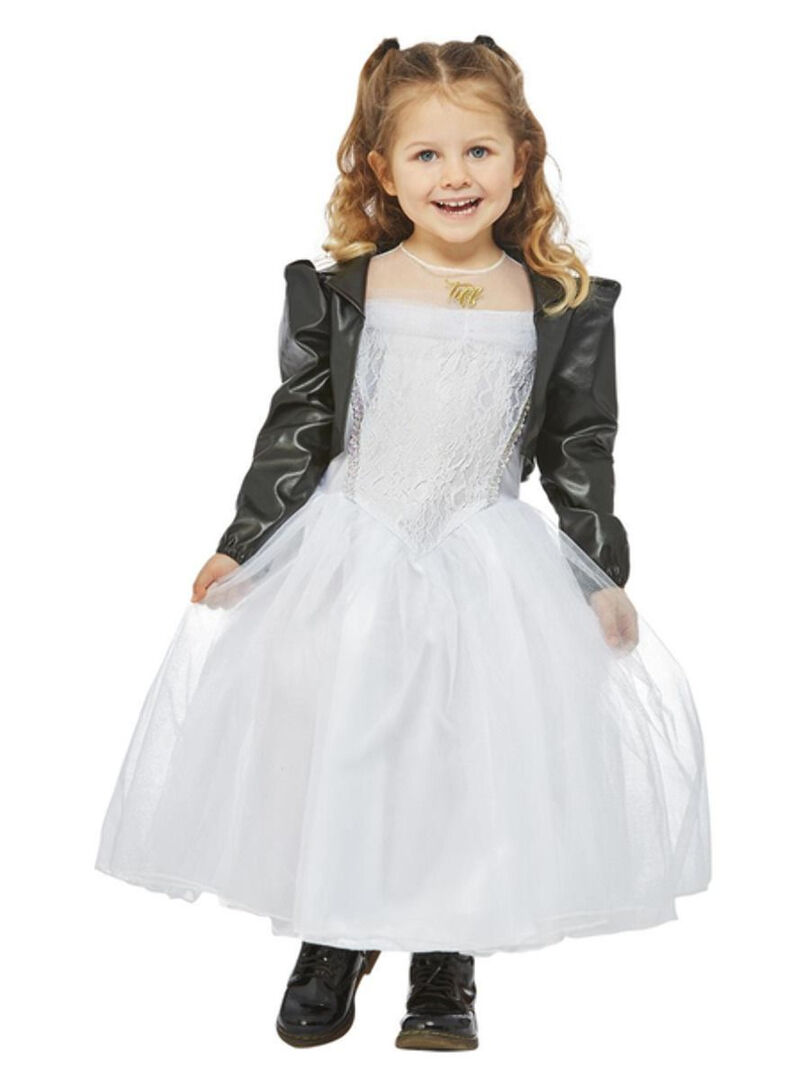 Dětský kostým Tiffany (nevěsta Chuckyho) - Pro věk 3-4 let