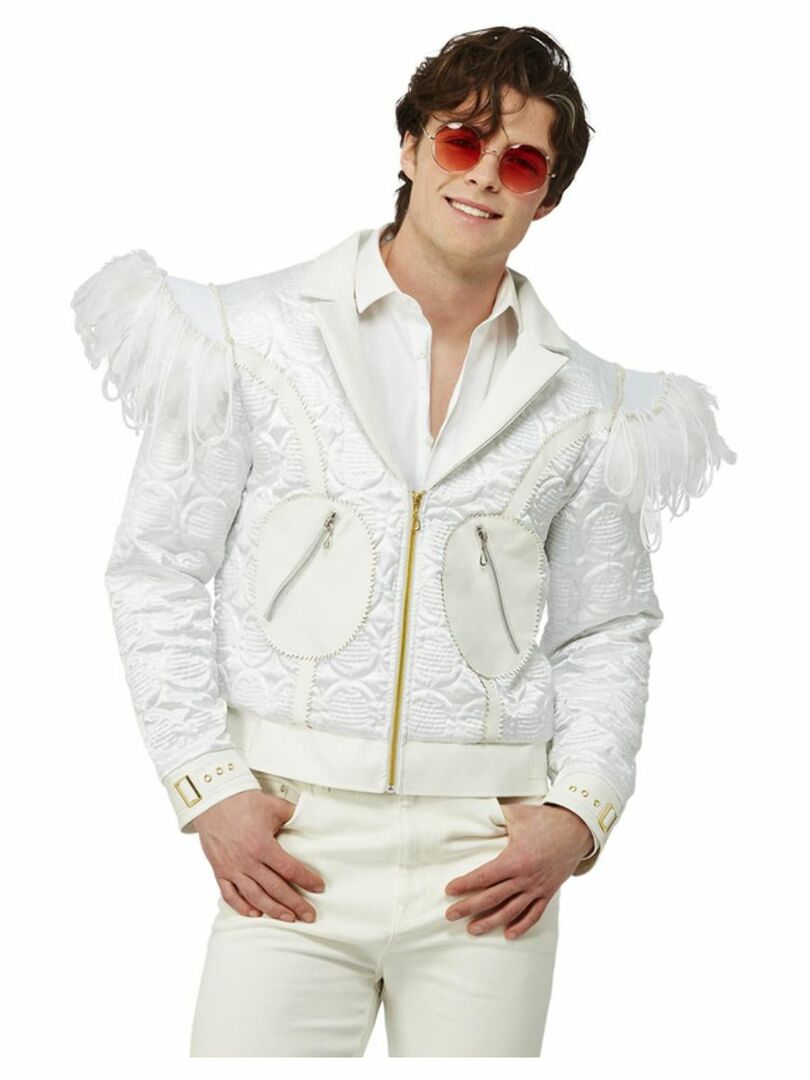Elton John bunda s peřím na ramenou - L