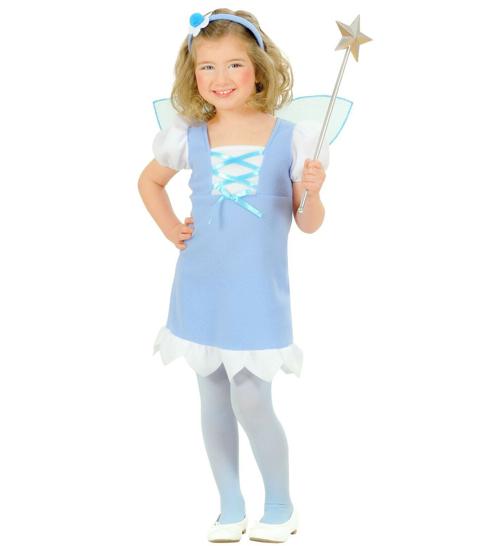 Dívčí kostým víla, modrý - Pro věk 2-3 roků ( 104 cm)