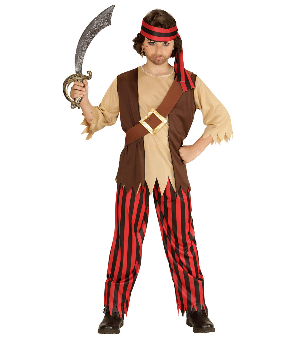 Dětský kostým pirát s čelenkou - Vel 128 5-7 let