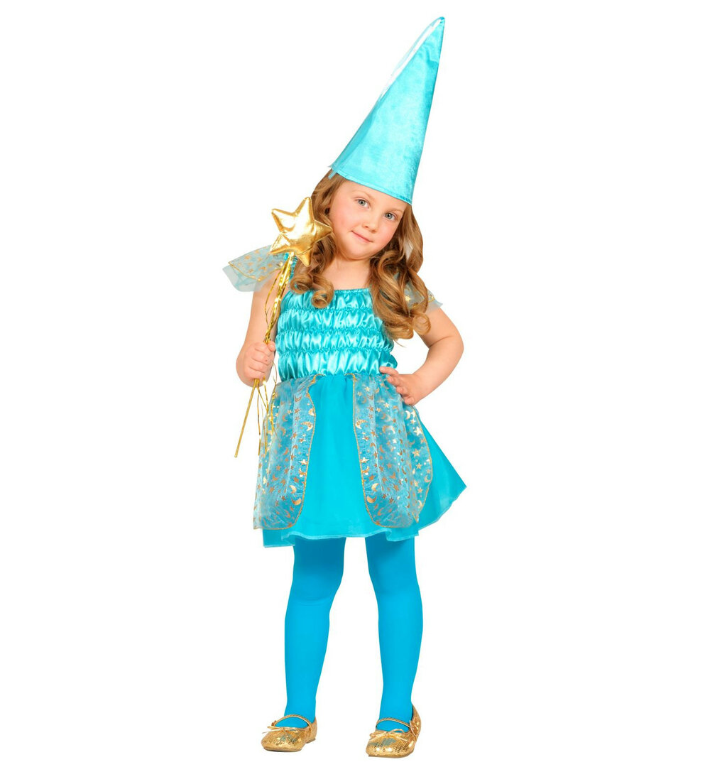 Dívčí kostým duhová víla, modrý - Pro věk 2-3 let